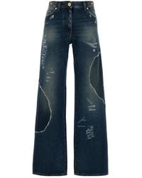 Versace - Timeless Straight-Leg Jeans With Classic Five-Pocket Design - Lyst