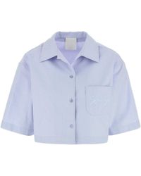 Givenchy - Cropped Cotton Shirt - Lyst