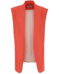 Agnona - Coral Wool Blend Vest - Lyst
