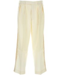 Bode - Pantalone in lana avorio - Lyst