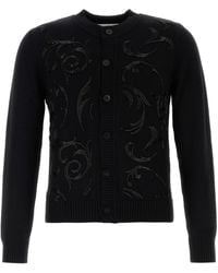 Ernest W. Baker - Cardigan in lana nera - Lyst