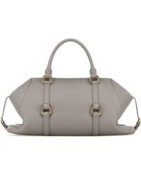 McQueen - Grey Leather Medium Farringdon Handbag - Lyst