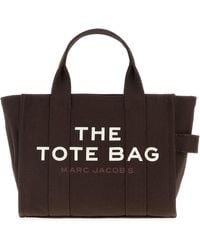 Marc Jacobs - Chocolate Canvas Mini The Tote Bag Handbag - Lyst