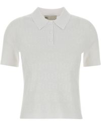Tory Burch - Pointelle Viscose Polo - Lyst
