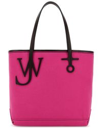 JW Anderson - Fuchsia Canvas Small Anchor Bucket Bag - Lyst