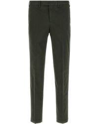 PT Torino - Bottle Green Stretch Cotton Pant - Lyst