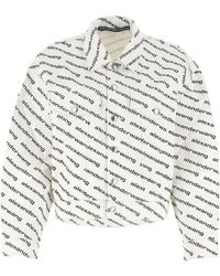 Alexander Wang Printed Denim Jacket - White