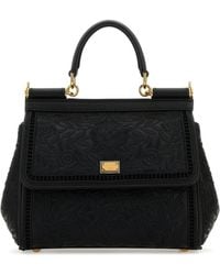 Dolce & Gabbana - Dolce&Gabbana Embroidered Handbag Sicily Medium - Lyst
