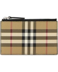 Burberry - Printed Canvas Card Holder - Lyst