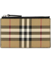 Burberry - Printed Canvas Card Holder - Lyst