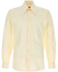 Valentino Garavani - Cream Poplin Shirt - Lyst