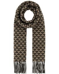 Prada - Sciarpa in misto lana ricamata - Lyst