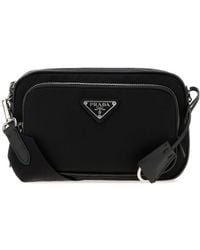 Prada - Borsa a tracolla in Re-Nylon nero - Lyst