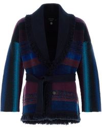 GIORGIO ARMANI X ALANUI - Embroidered Cashmere Blend Cardigan - Lyst