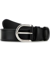 Prada - Cintura in pelle nera - Lyst