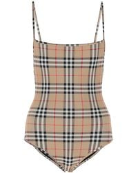 Burberry Synthetic Printed Stretch Nylon Swimsuit - Save 12% - Lyst