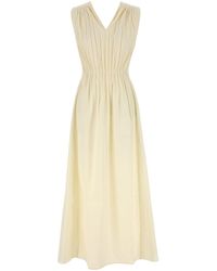 Amotea - Cream Cotton Antea Dress - Lyst