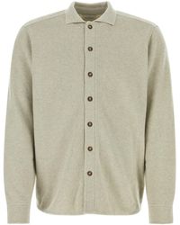 LeKasha - Light Grey Cashmere Cardigan - Lyst