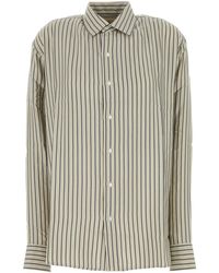 LeKasha - Embroidered Silk Oversize Songino Shirt - Lyst