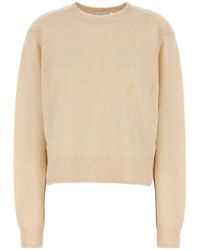 Isabel Marant - Maglione Lylia in misto seta beige - Lyst