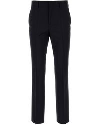 Valentino Garavani - Midnight Blue Wool Blend Pant - Lyst