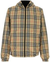 Burberry - Check Hood Jacket - Lyst