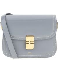 A.P.C. - Powder Light- Leather Small Grace Crossbody Bag - Lyst