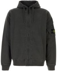 Stone Island - Dark Cotton Sweatshirt - Lyst