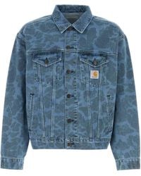 Carhartt - Printed Denim Duck Helston Jacket - Lyst