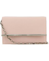 McQueen - Leather Mini Cross-Bar Clutch - Lyst