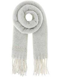 Isabel Marant - Light Grey Alpaca Blend Firny Scarf - Lyst