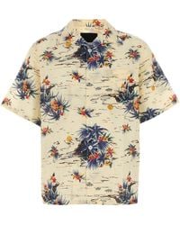 Prada - Camicia in cotone stampato - Lyst