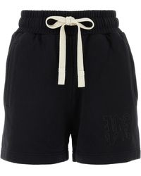Palm Angels - Shorts in cotone nero - Lyst