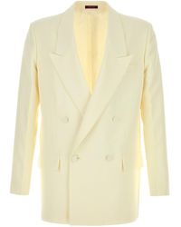 Gucci - Giacca in panama tecnico avorio - Lyst