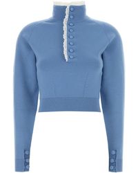 Chloé - Cerulean Blue Wool Sweater - Lyst