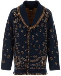Alanui - Embroidered Cashmere Bandana Cardigan - Lyst