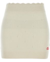 Chloé - Wool Blend Mini Skirt - Lyst
