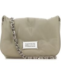 Maison Margiela - Light Nappa Leather Small Glam Slam Flap Crossbody Bag - Lyst