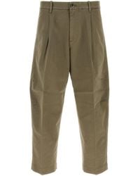 Nine:inthe:morning - Olive Green Cotton Blend Giulio Pant - Lyst