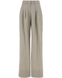 PT Torino - Sand Twill Wide-leg Frankie Pant - Lyst