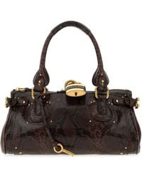 Chloé - Printed Leather Paddington Shoulder Bag - Lyst