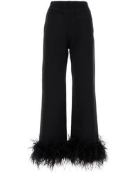 Prada - Pantalone jogging in cotone nero - Lyst