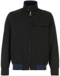 Paltò - Navy Blue Cotton Blend Arturo Jacket - Lyst