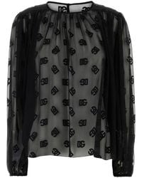 Dolce & Gabbana - Organza Blouse - Lyst