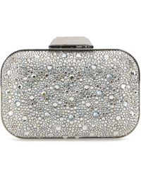 Jimmy Choo - Embellished Fabric Cloud Clutch - Lyst