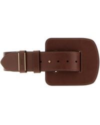 Chloé - Brown Leather Chloè Max Belt - Lyst