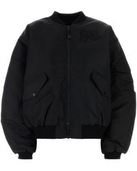 Cecilie Bahnsen - Black Nylon Bomber Jacket - Lyst