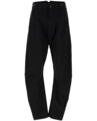 Vivienne Westwood - Black Stretch Cotton Pant - Lyst