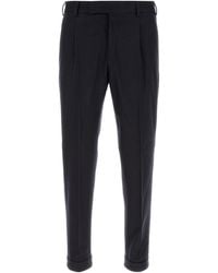 PT Torino - Midnight Blue Stretch Wool Blend Pant - Lyst