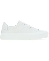 Givenchy Leather Sneakers in White - Lyst